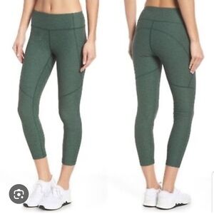 Outdoor Voices High-waisted 7/8 length Forest green leggings